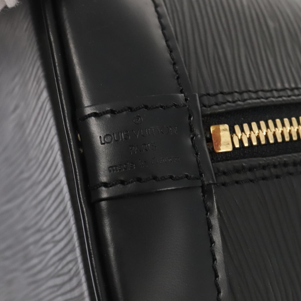 LOUIS VUITTON Epi Alma Hand Bag Black M52142 LV ki4859
