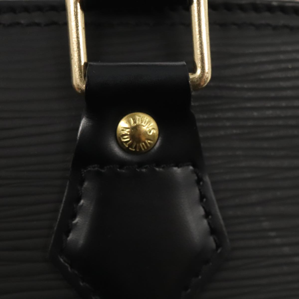 LOUIS VUITTON Epi Alma Hand Bag Black M52142 LV ki4859