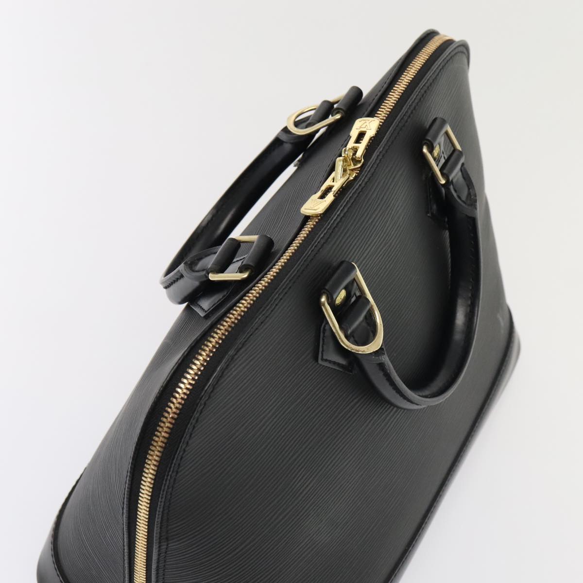 LOUIS VUITTON Epi Alma Hand Bag Black M52142 LV ki4859