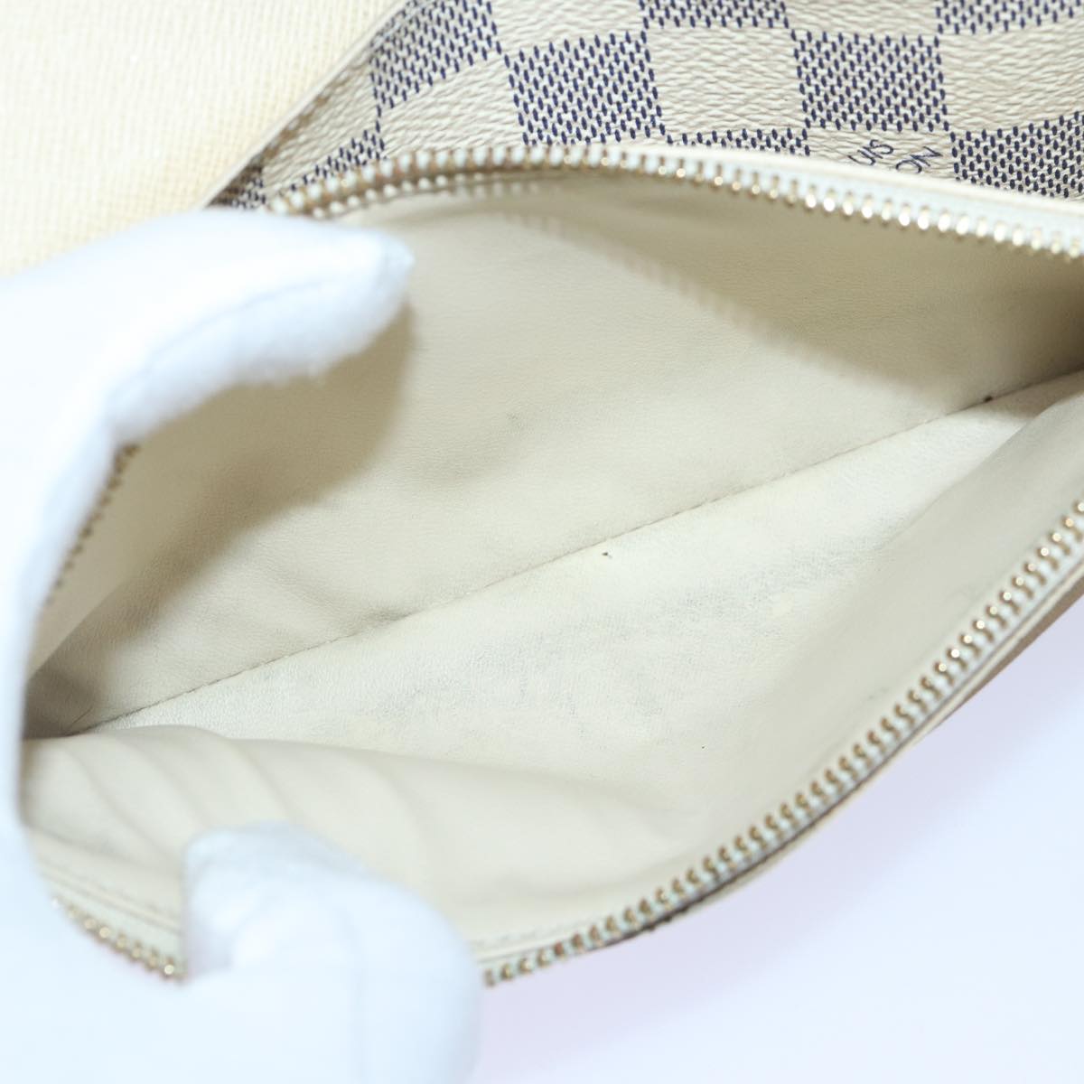 LOUIS VUITTON Damier Azur Portefeuille Emily Long Wallet N41625 LV ki4863
