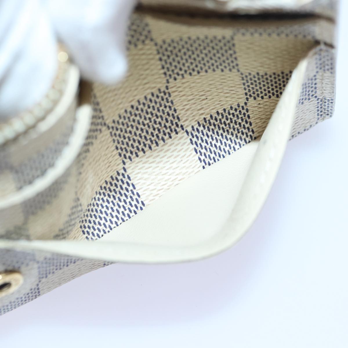 LOUIS VUITTON Damier Azur Portefeuille Emily Long Wallet N41625 LV ki4863