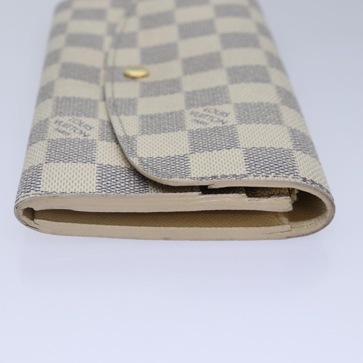 LOUIS VUITTON Damier Azur Portefeuille Emily Long Wallet N41625 LV ki4863