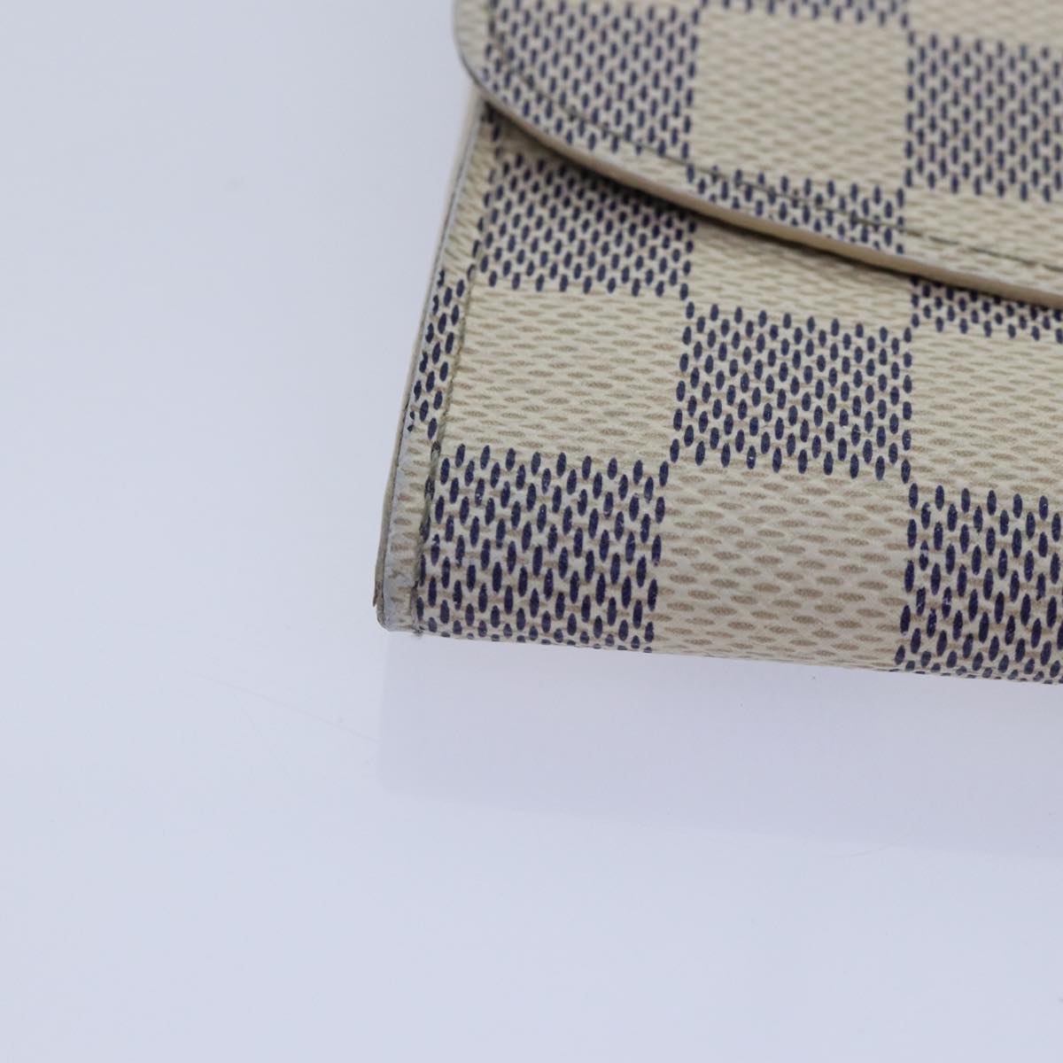 LOUIS VUITTON Damier Azur Portefeuille Emily Long Wallet N41625 LV ki4863