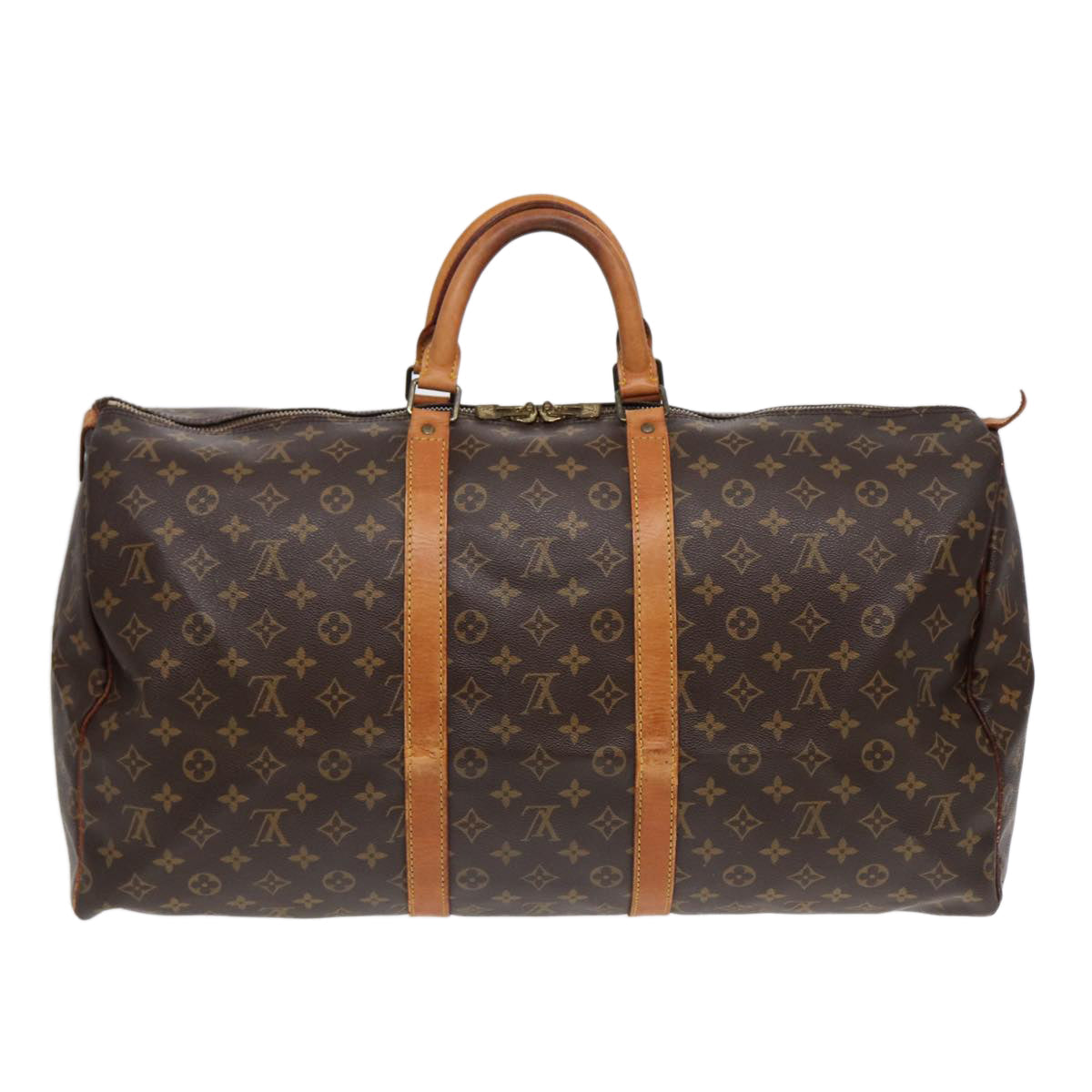LOUIS VUITTON Monogram Keepall 55 Boston Bag M41424 LV ki4867