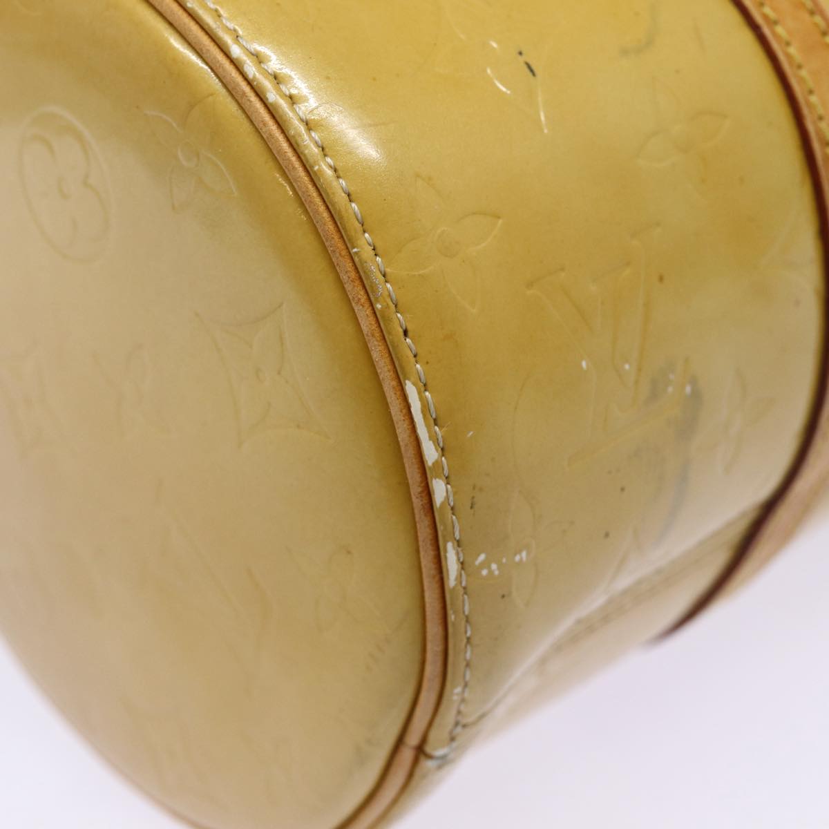 LOUIS VUITTON Monogram Vernis Bedford Hand Bag Beige M91006 LV ki4876