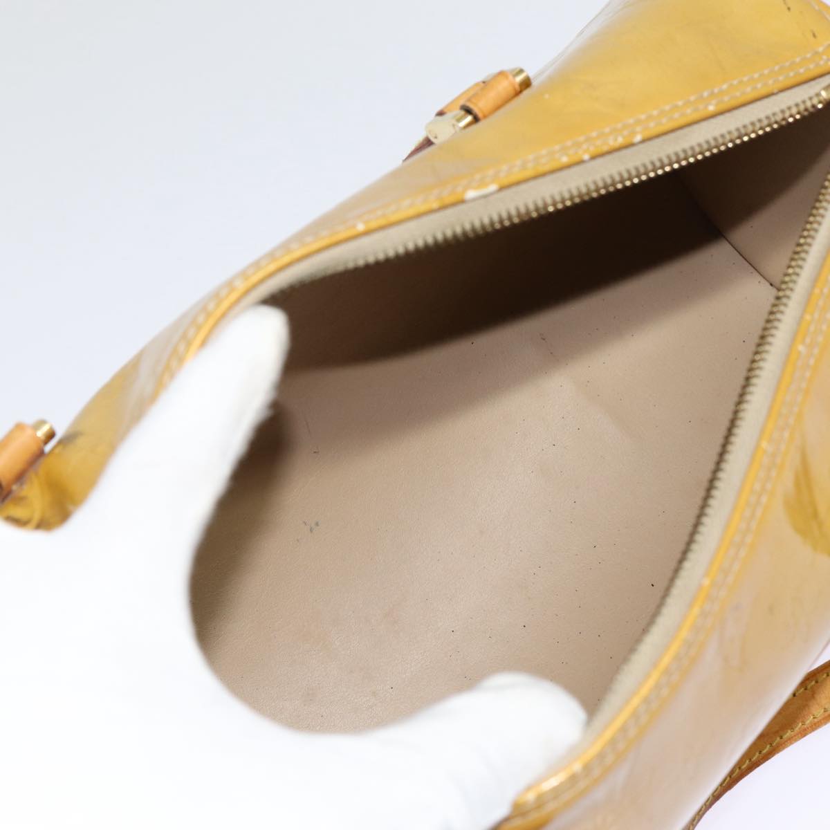 LOUIS VUITTON Monogram Vernis Bedford Hand Bag Beige M91006 LV ki4876