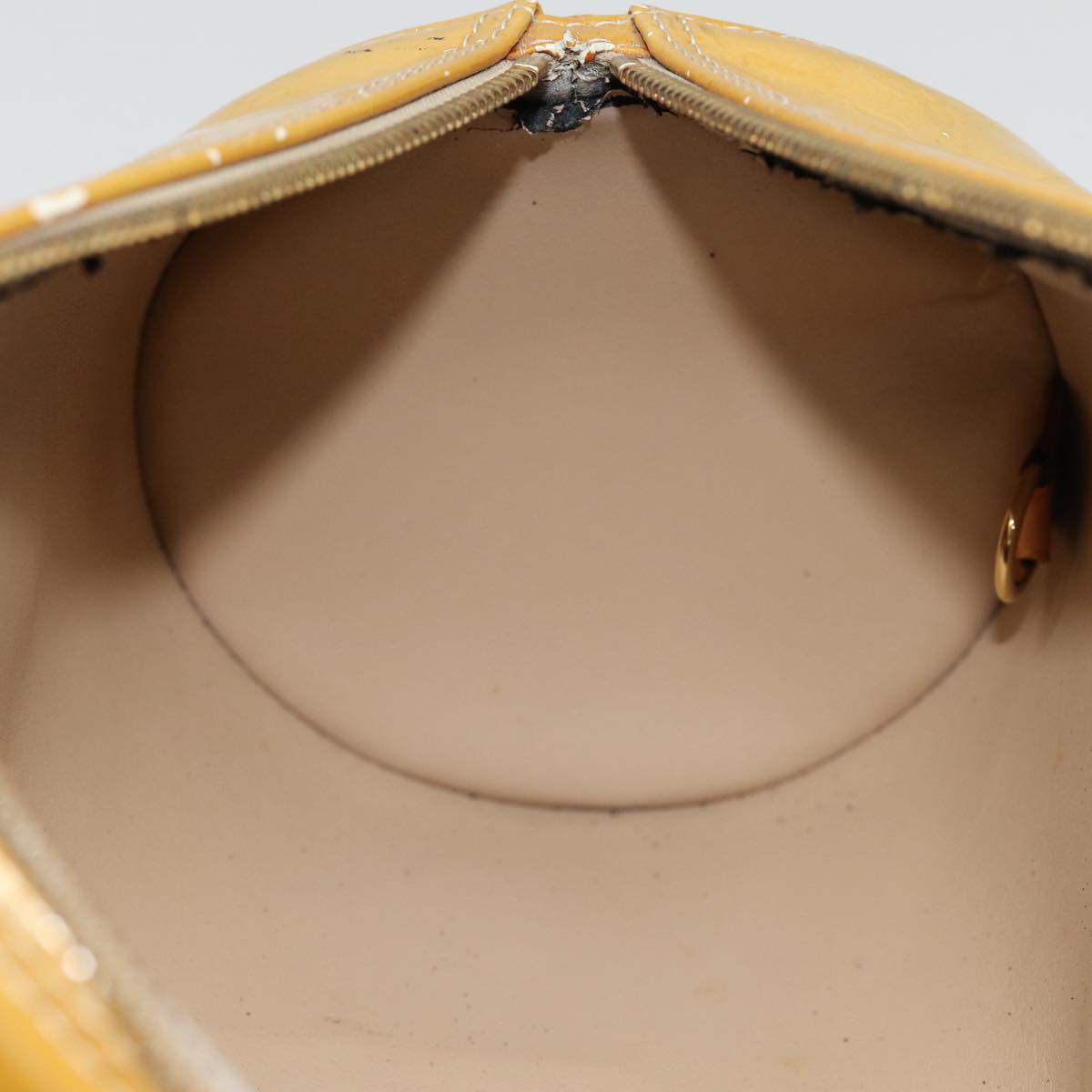 LOUIS VUITTON Monogram Vernis Bedford Hand Bag Beige M91006 LV ki4876