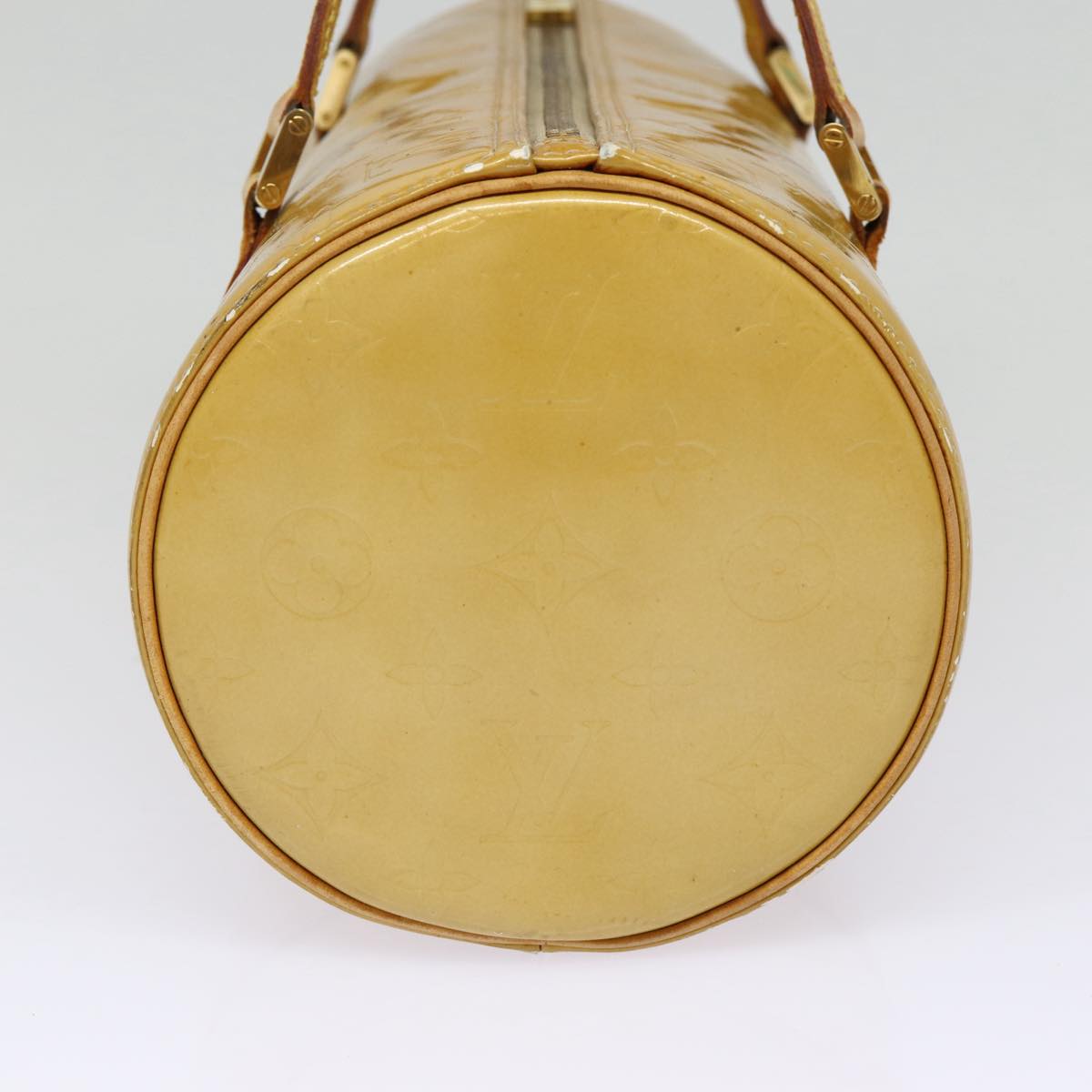 LOUIS VUITTON Monogram Vernis Bedford Hand Bag Beige M91006 LV ki4876