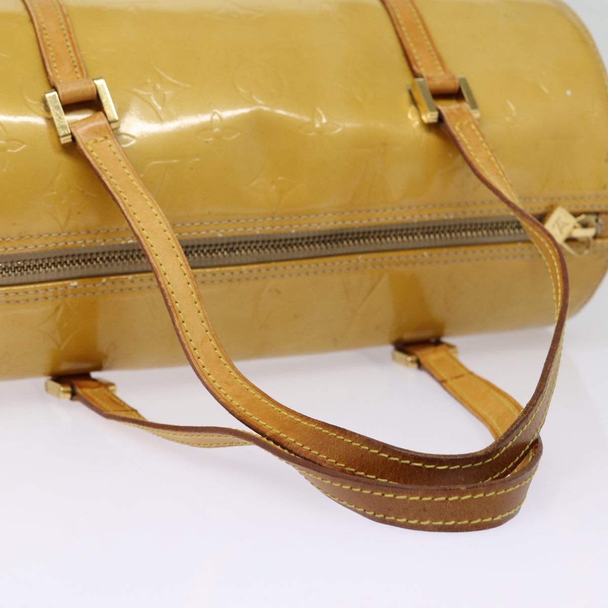 LOUIS VUITTON Monogram Vernis Bedford Hand Bag Beige M91006 LV ki4876