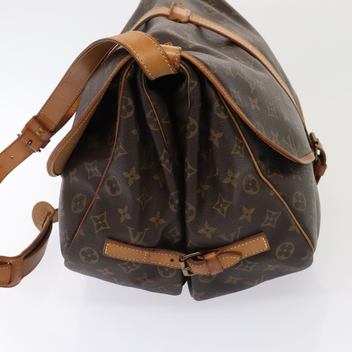 LOUIS VUITTON Monogram Saumur 35 Shoulder Bag M42254 LV ki4880