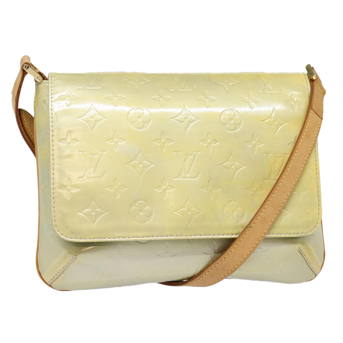 LOUIS VUITTON Monogram Vernis Thompson Street Bag Gris M91008 LV ki4881