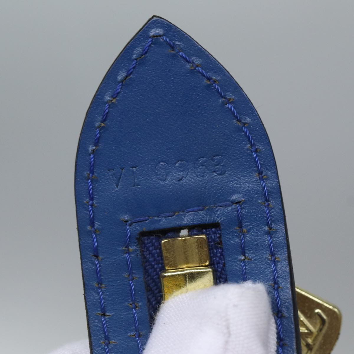 LOUIS VUITTON Epi Saint Jacques Shoulder Bag Blue M52275 LV ki4902