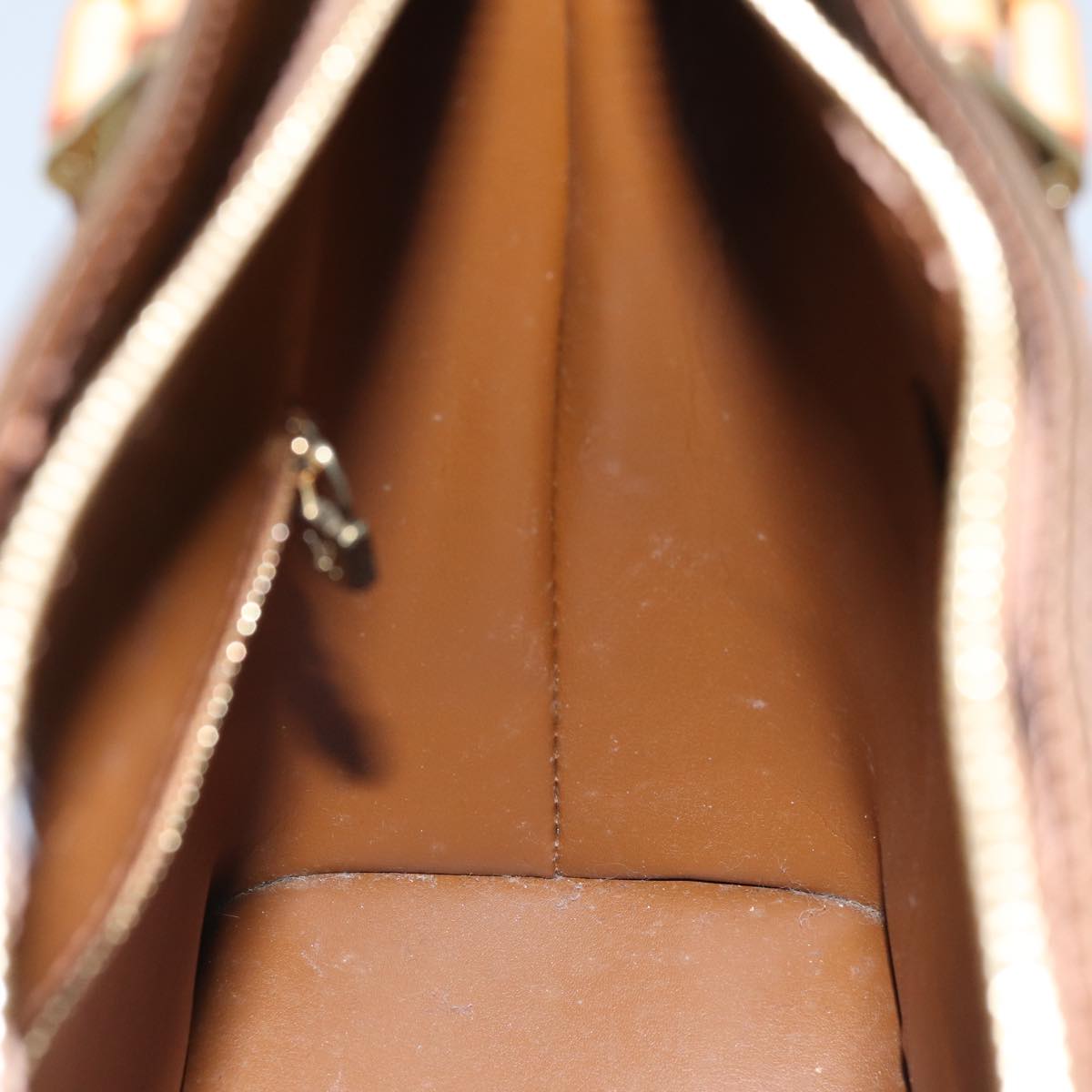 LOUIS VUITTON Monogram Vernis Houston Hand Bag Bronze M91122 LV ki4911