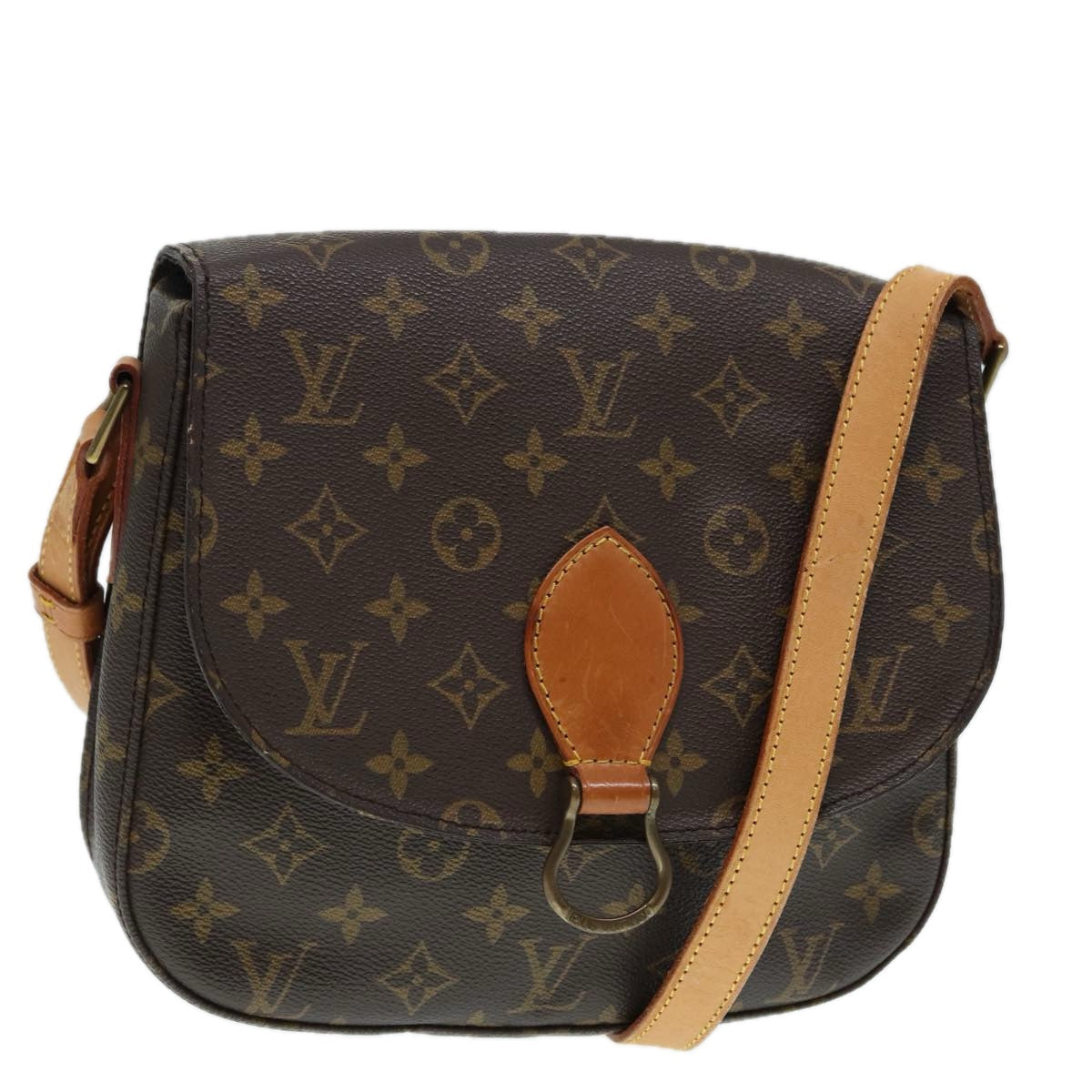 LOUIS VUITTON Monogram Saint Cloud GM Shoulder Bag M51242 LV ki4914