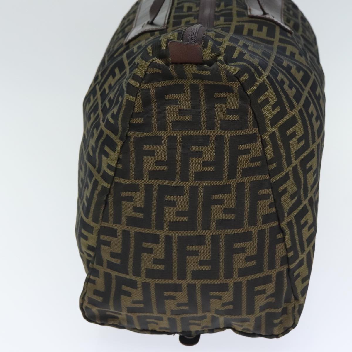 Luxury Fendi Zucca Canvas Boston Bag Brownki4919