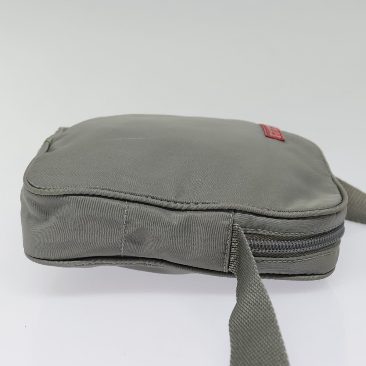 Luxury Prada Sports Shoulder Bag Nylon Gray Silver  ki4939
