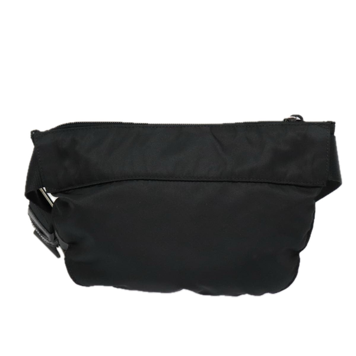 Luxury Prada Waist bag Nylon Black Silver  ki4941