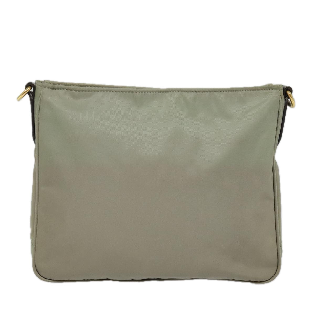 Luxury Prada Shoulder Bag Nylon Khaki Gold  ki4948