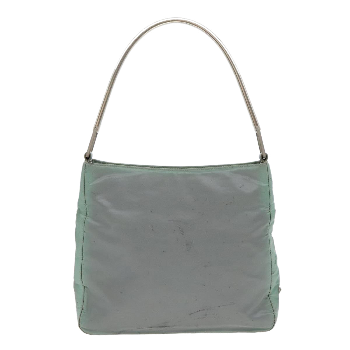 Luxury Prada Shoulder Bag Nylon Khaki Silver  ki4969