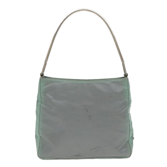 Luxury Prada Shoulder Bag Nylon Khaki Silver  ki4969