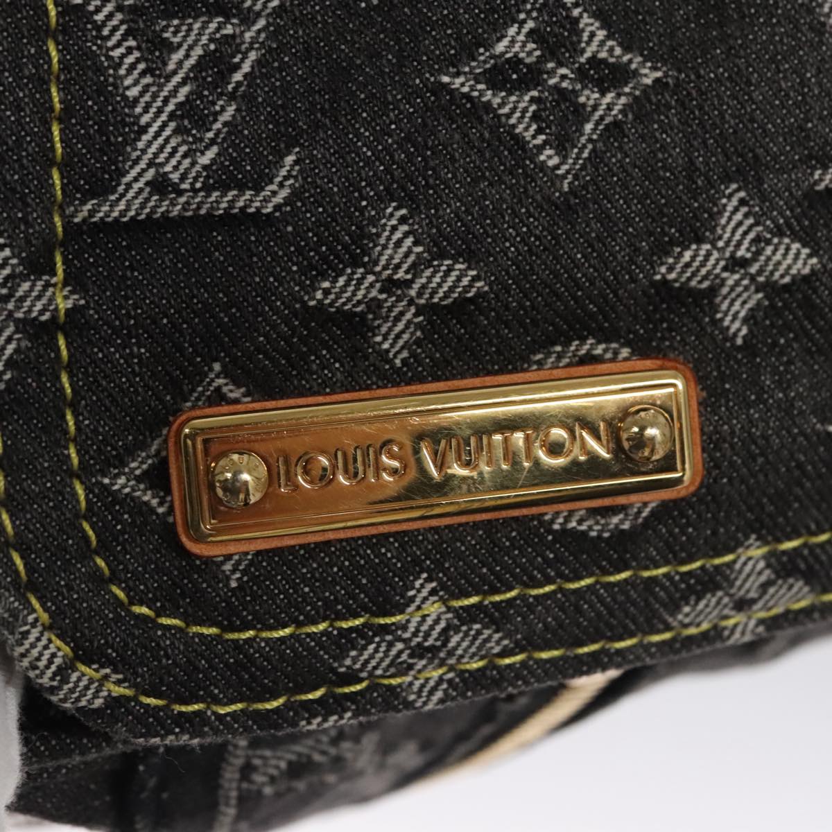LOUIS VUITTON Monogram Denim Patchwork Speedy 30 Bag Gray M95381 LV ki5325A
