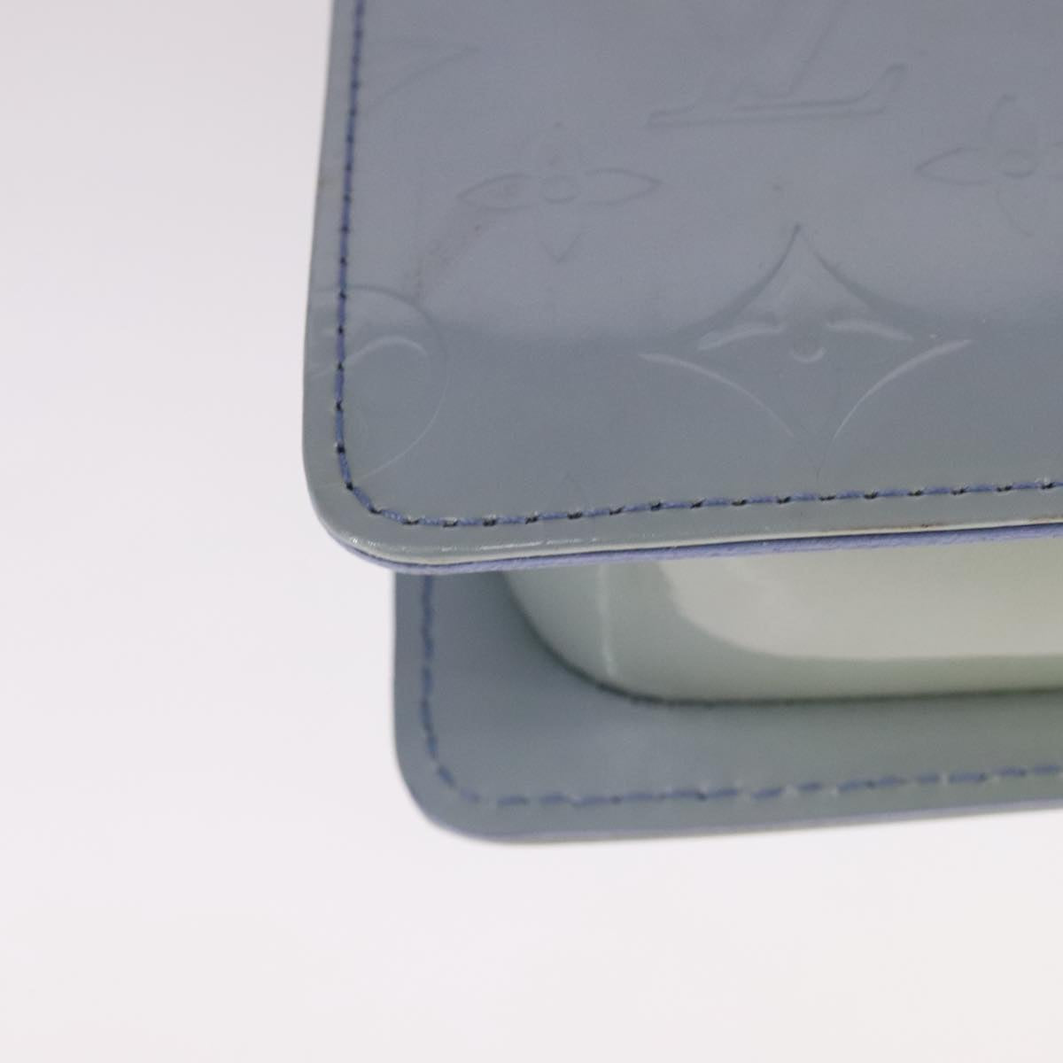 LOUIS VUITTON Monogram Vernis Motto Pouch Lavande M91224 LV ki5328