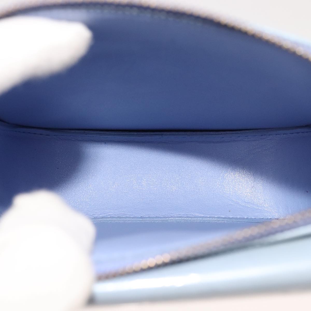LOUIS VUITTON Monogram Vernis Motto Pouch Lavande M91224 LV ki5328