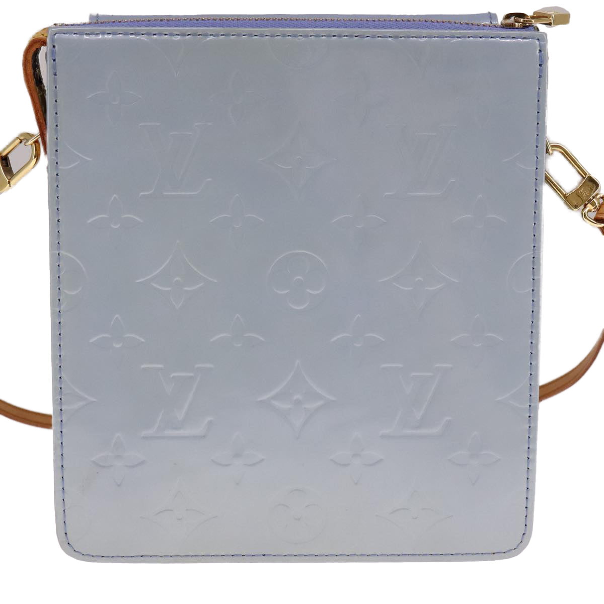 LOUIS VUITTON Monogram Vernis Motto Pouch Lavande M91224 LV ki5328