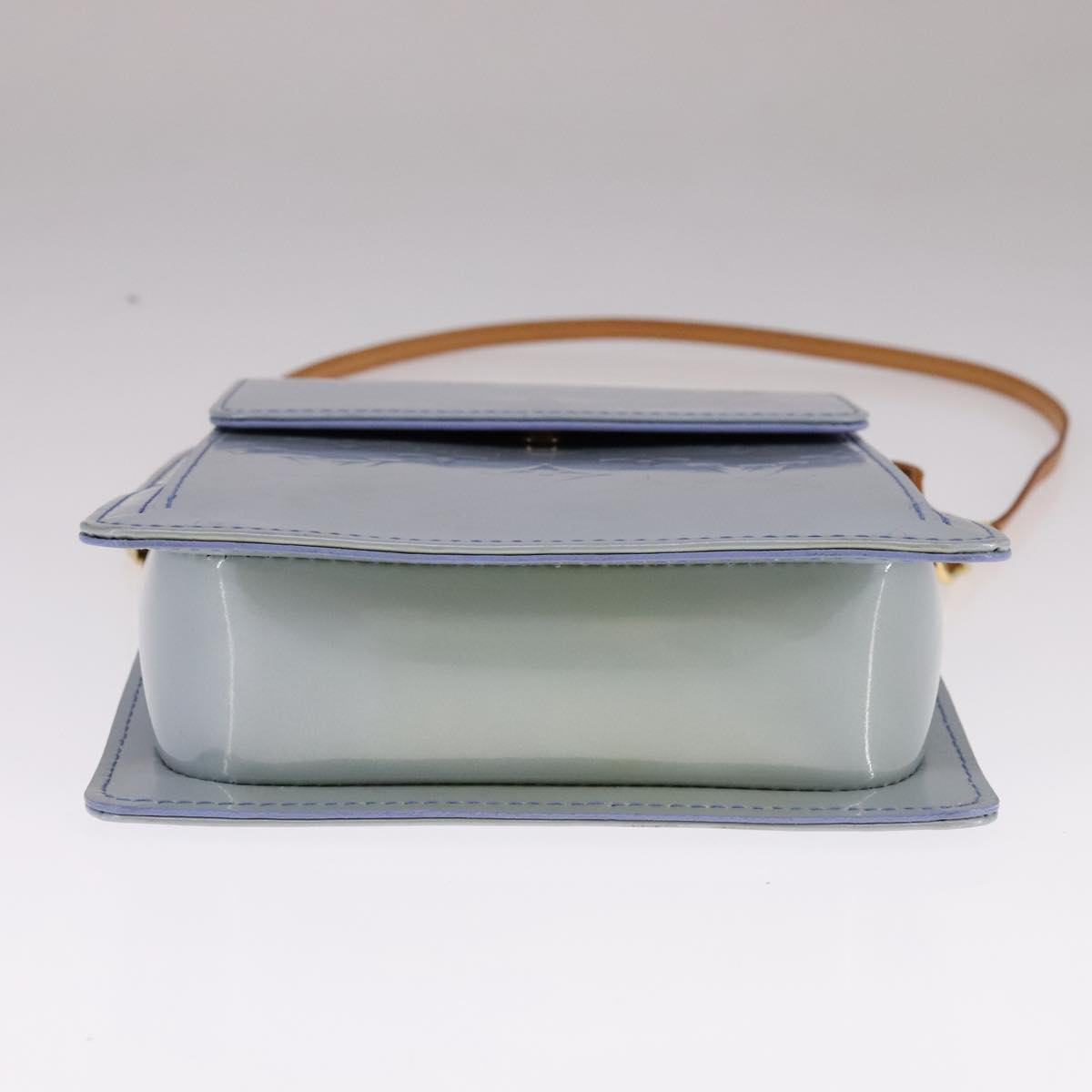 LOUIS VUITTON Monogram Vernis Motto Pouch Lavande M91224 LV ki5328