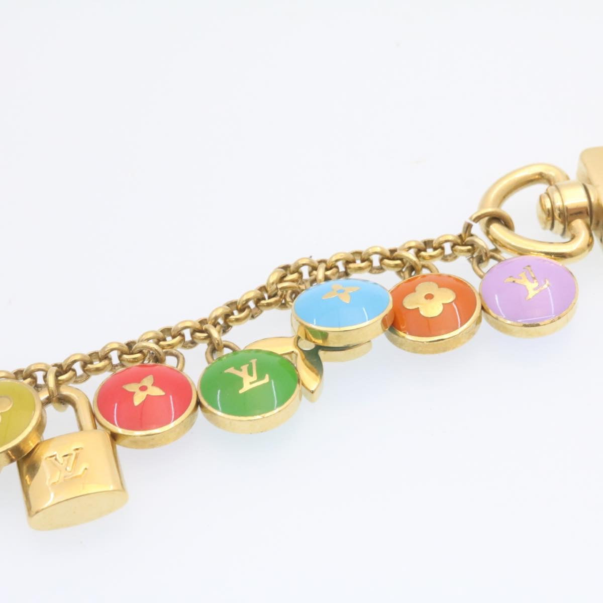 LOUIS VUITTON Porte Cles Cianne Pastilles Charm Multicolor M65380 LV kk004