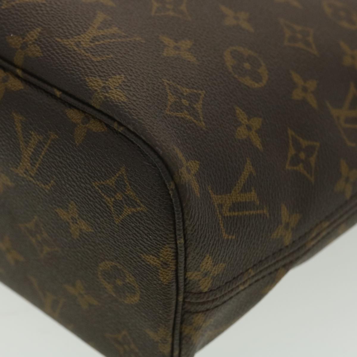 LOUIS VUITTON Monogram Neverfull MM Tote Bag M40156 LV kk167