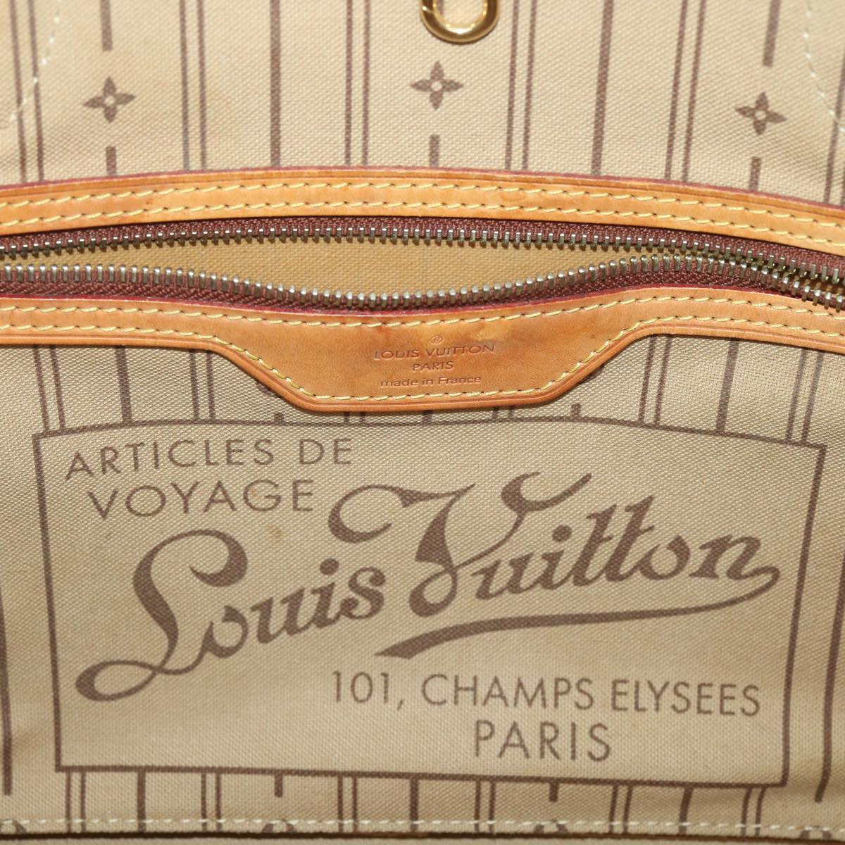LOUIS VUITTON Monogram Neverfull MM Tote Bag M40156 LV kk167