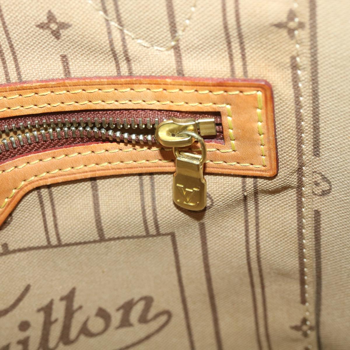 LOUIS VUITTON Monogram Neverfull MM Tote Bag M40156 LV kk167