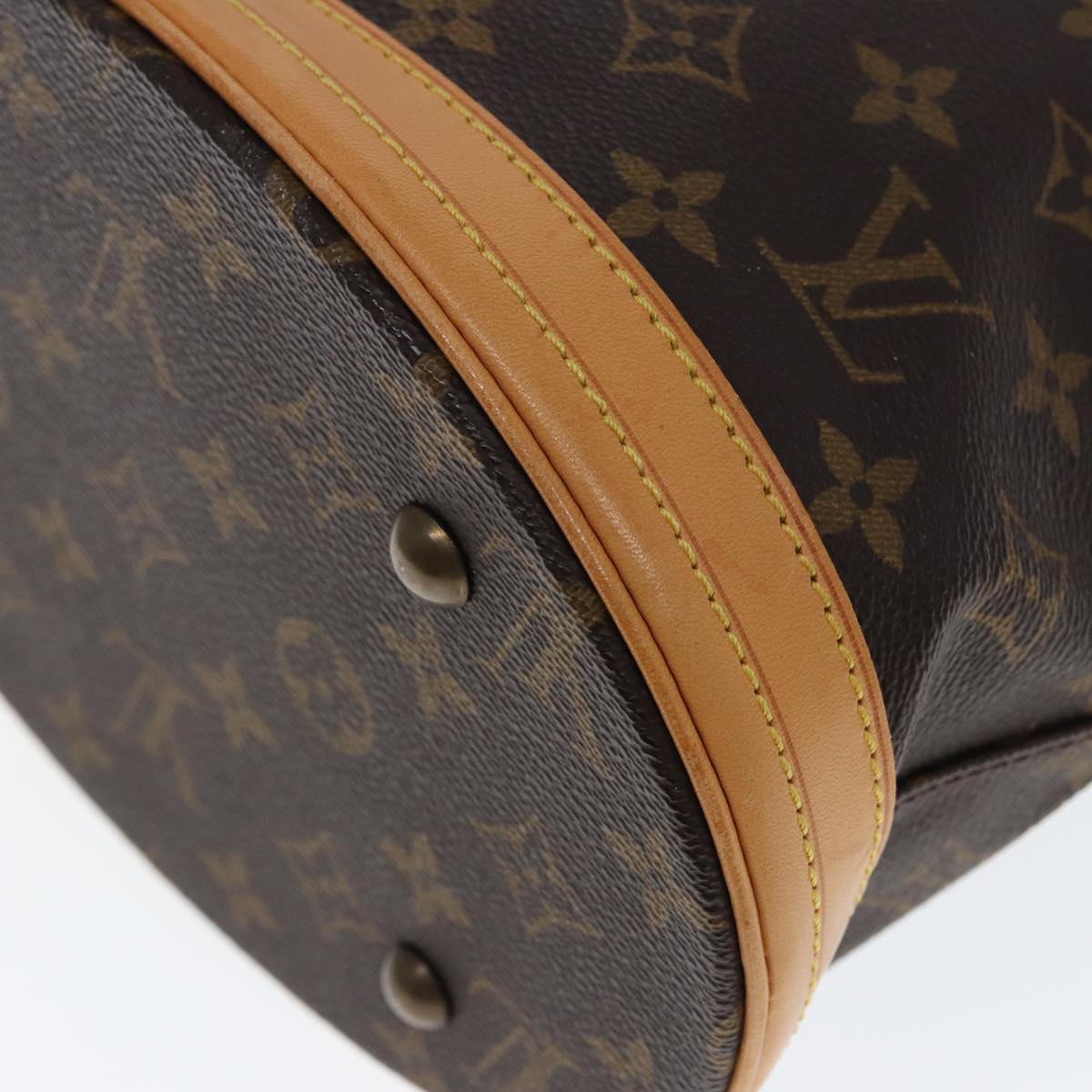 LOUIS VUITTON Monogram Bucket PM Shoulder Bag M42238 LV kk242
