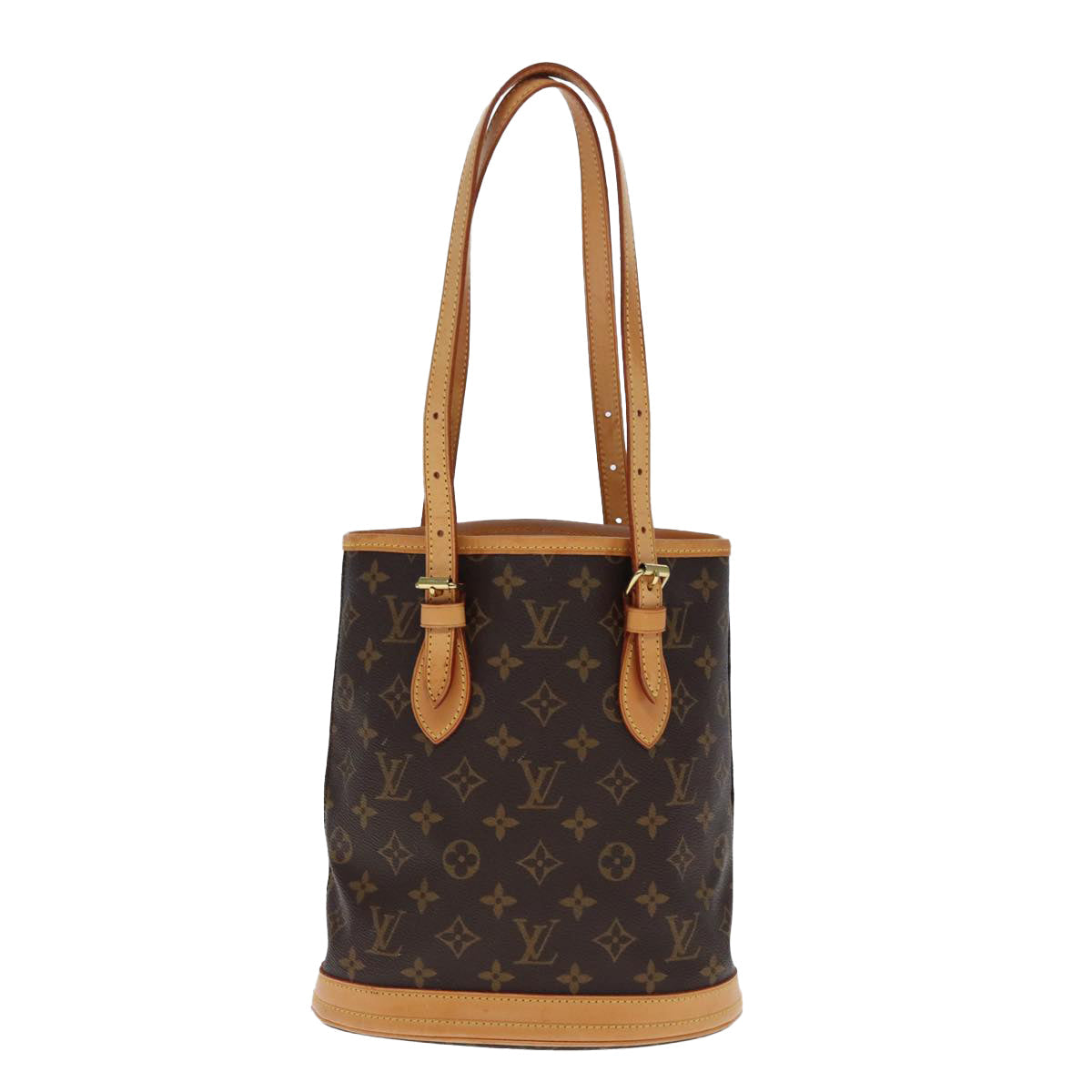 LOUIS VUITTON Monogram Bucket PM Shoulder Bag M42238 LV kk242