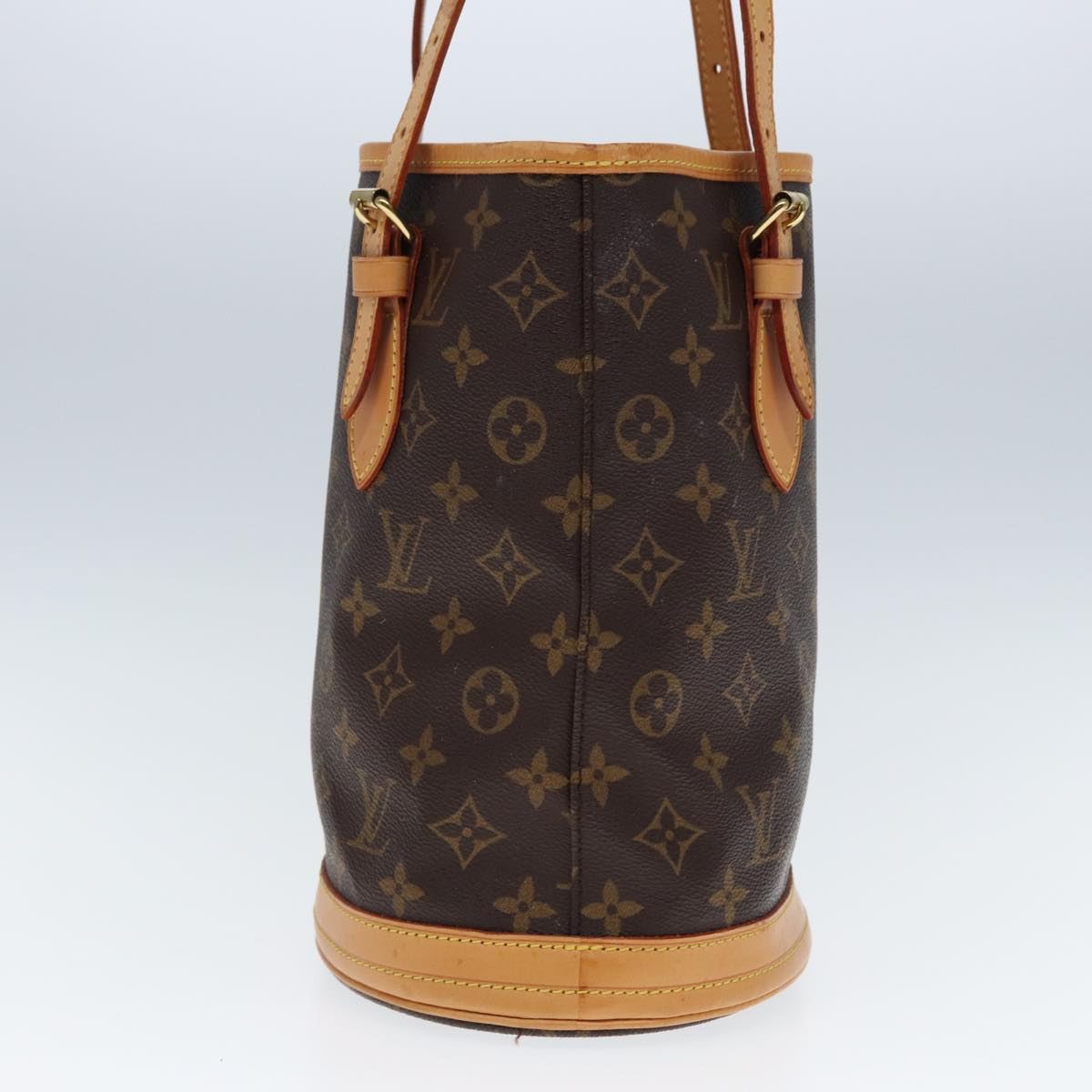 LOUIS VUITTON Monogram Bucket PM Shoulder Bag M42238 LV kk242