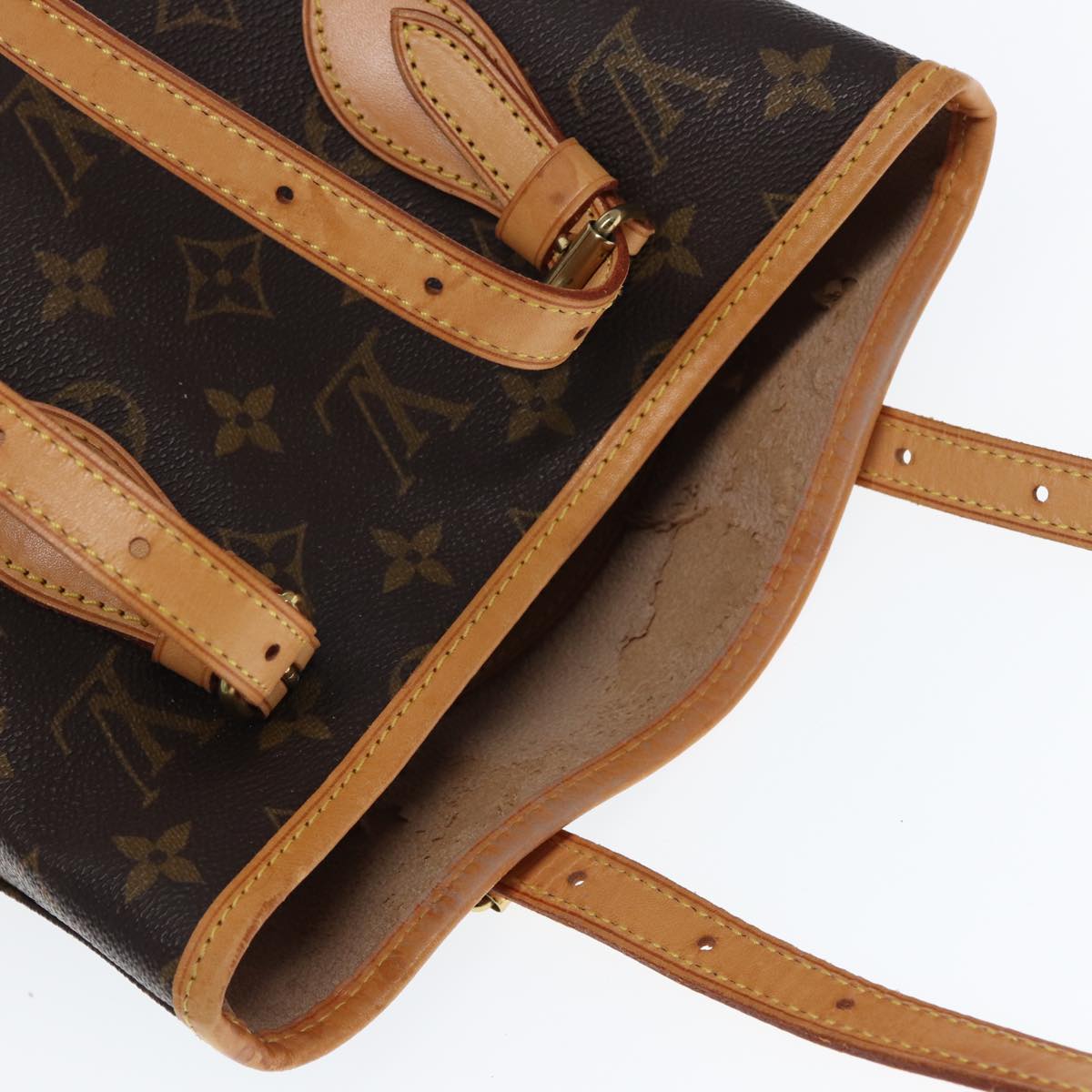 LOUIS VUITTON Monogram Bucket PM Shoulder Bag M42238 LV kk242