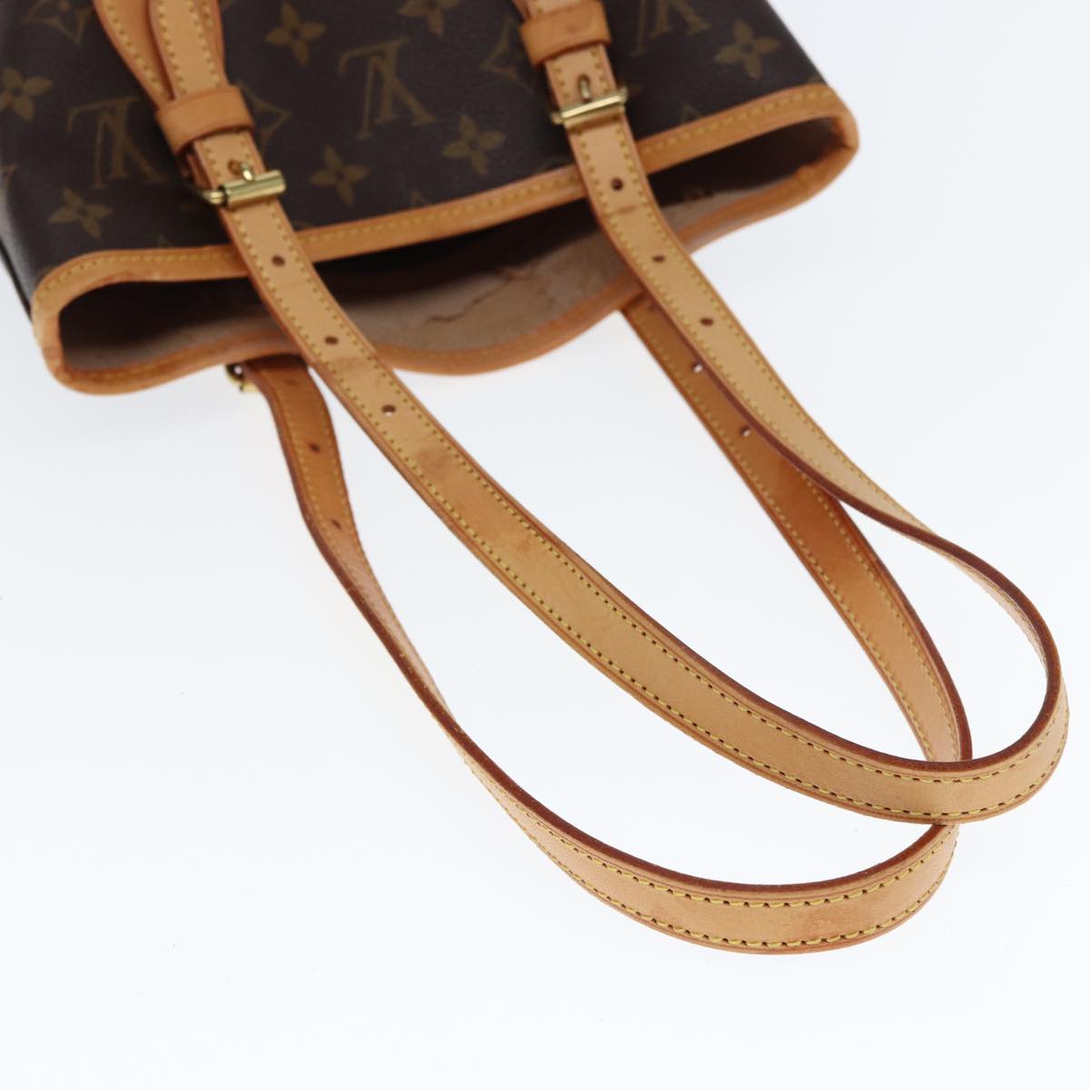 LOUIS VUITTON Monogram Bucket PM Shoulder Bag M42238 LV kk242