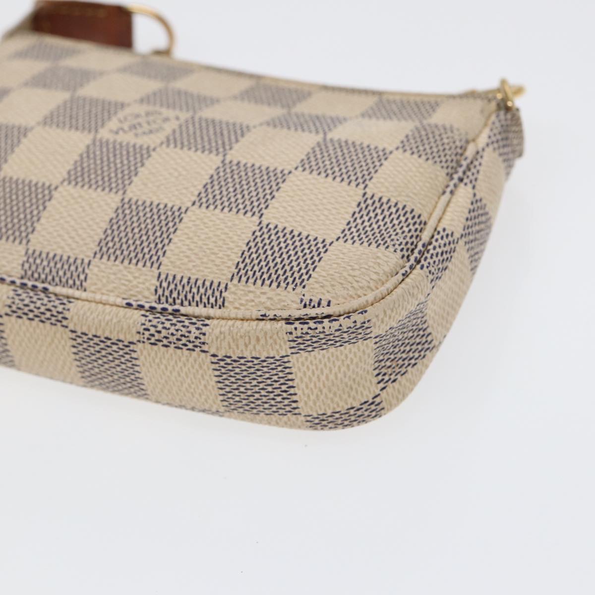 LOUIS VUITTON Damier Azur Mini Pochette Accessoires Pouch N63005 LV kk297