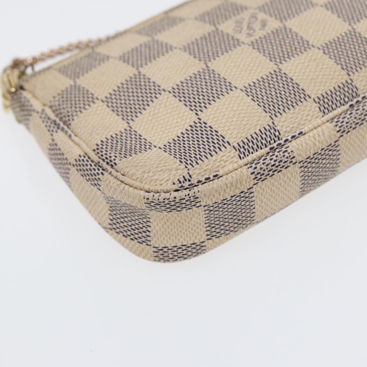 LOUIS VUITTON Damier Azur Mini Pochette Accessoires Pouch N63005 LV kk297