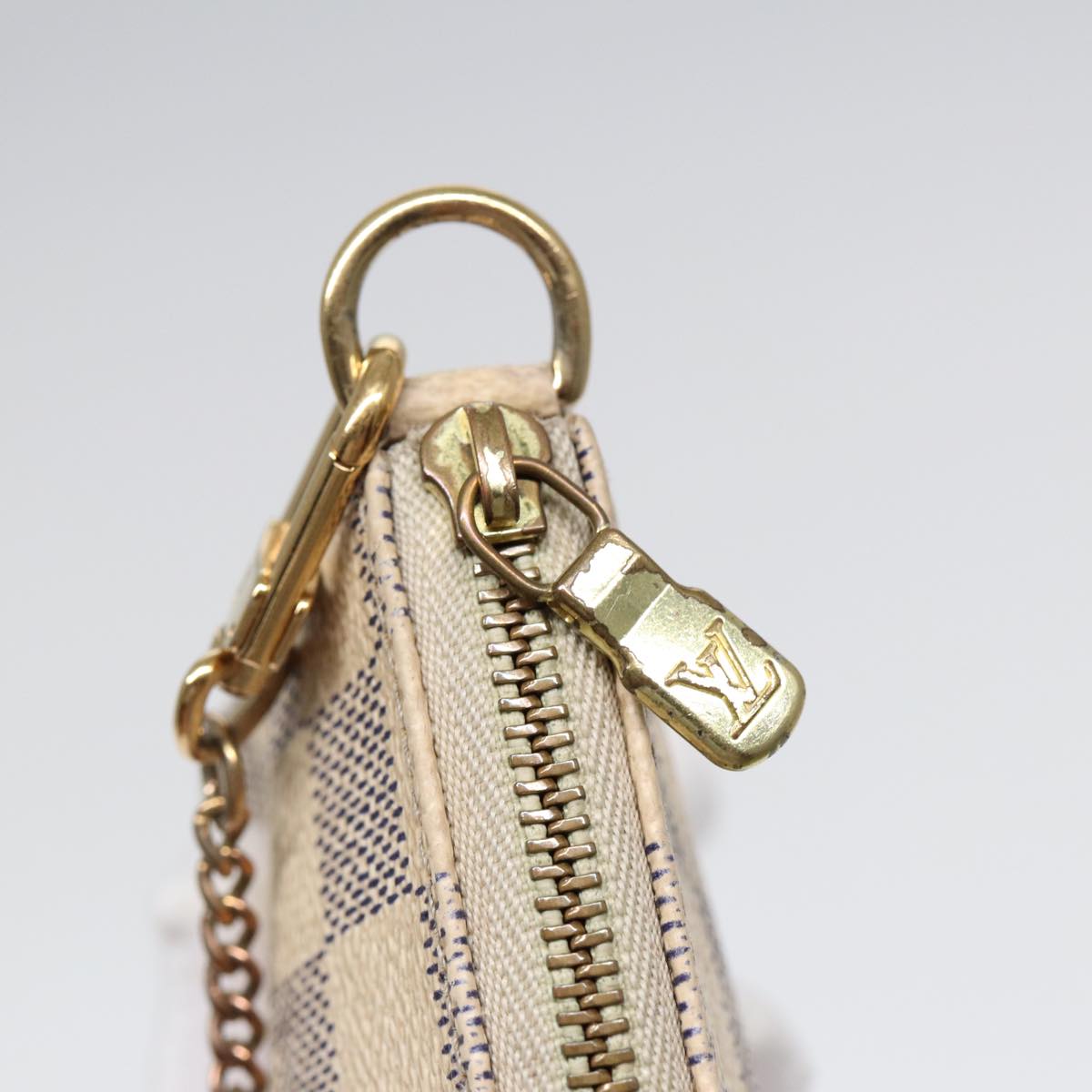 LOUIS VUITTON Damier Azur Mini Pochette Accessoires Pouch N63005 LV kk297