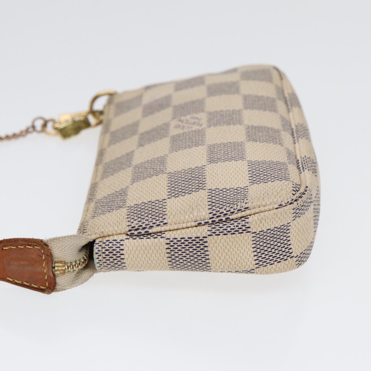 LOUIS VUITTON Damier Azur Mini Pochette Accessoires Pouch N63005 LV kk297