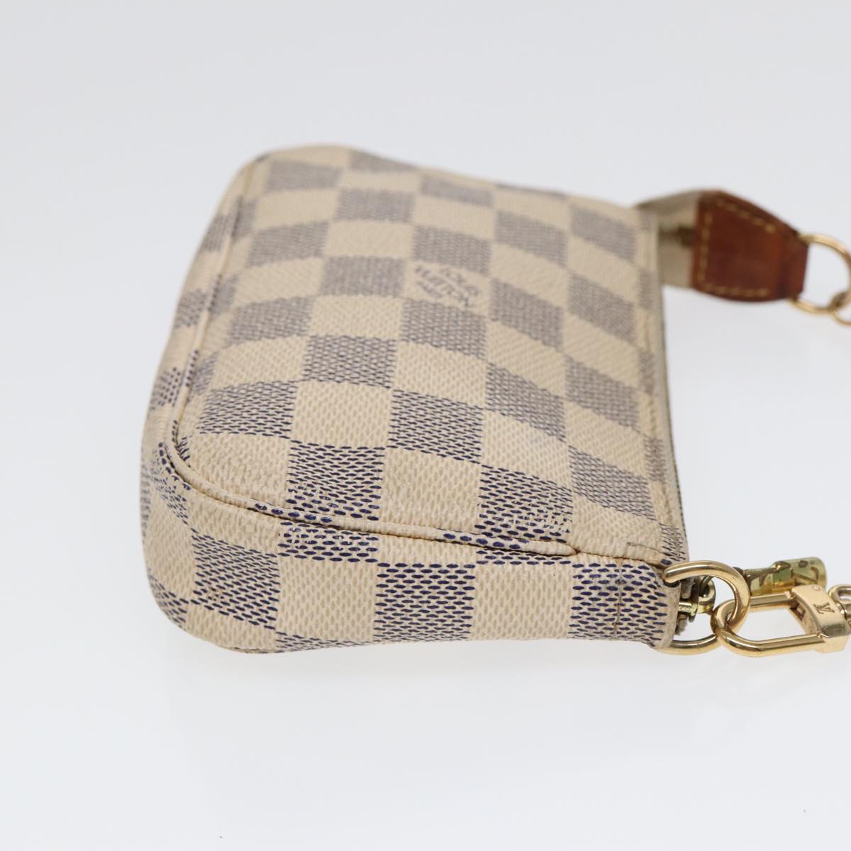 LOUIS VUITTON Damier Azur Mini Pochette Accessoires Pouch N63005 LV kk297