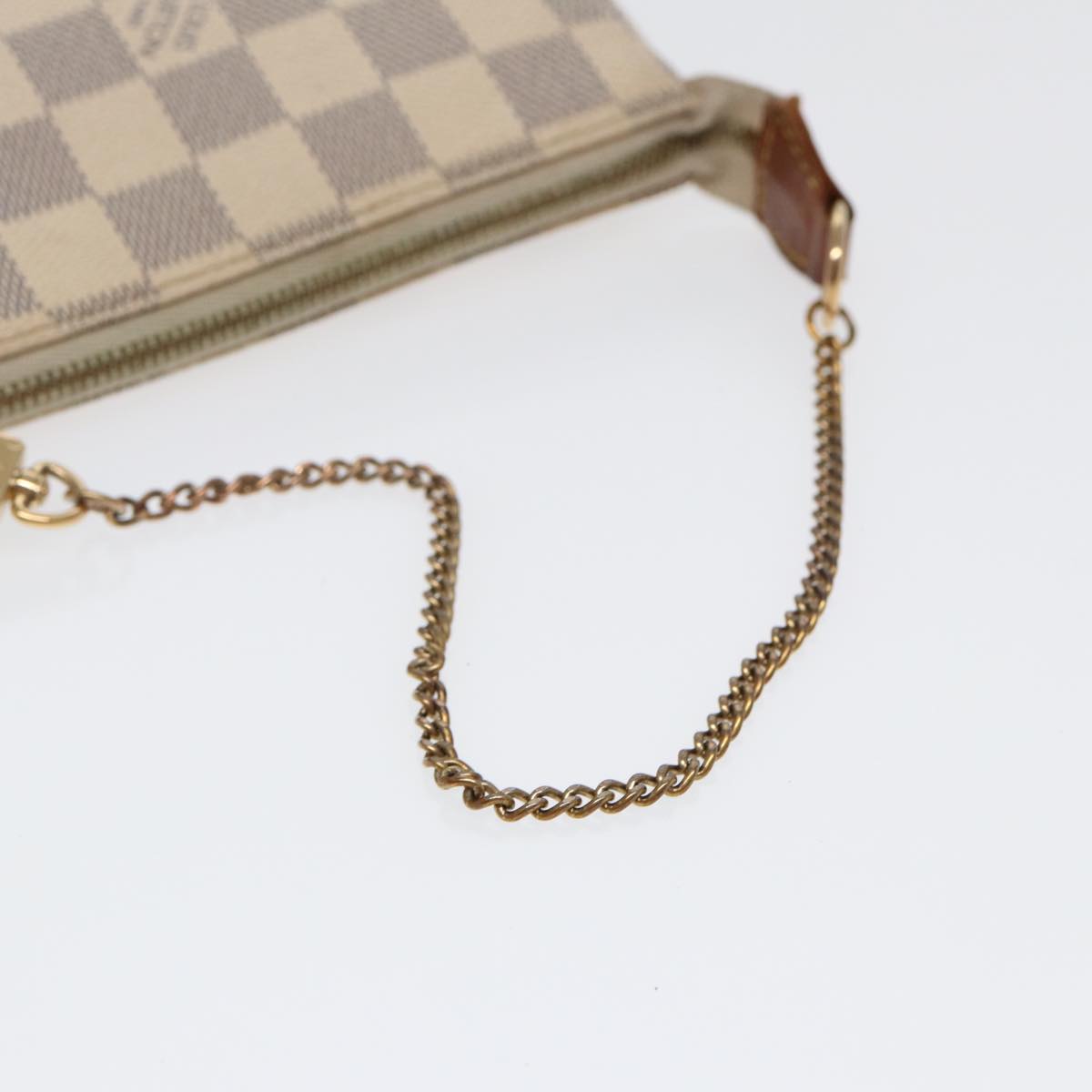 LOUIS VUITTON Damier Azur Mini Pochette Accessoires Pouch N63005 LV kk297