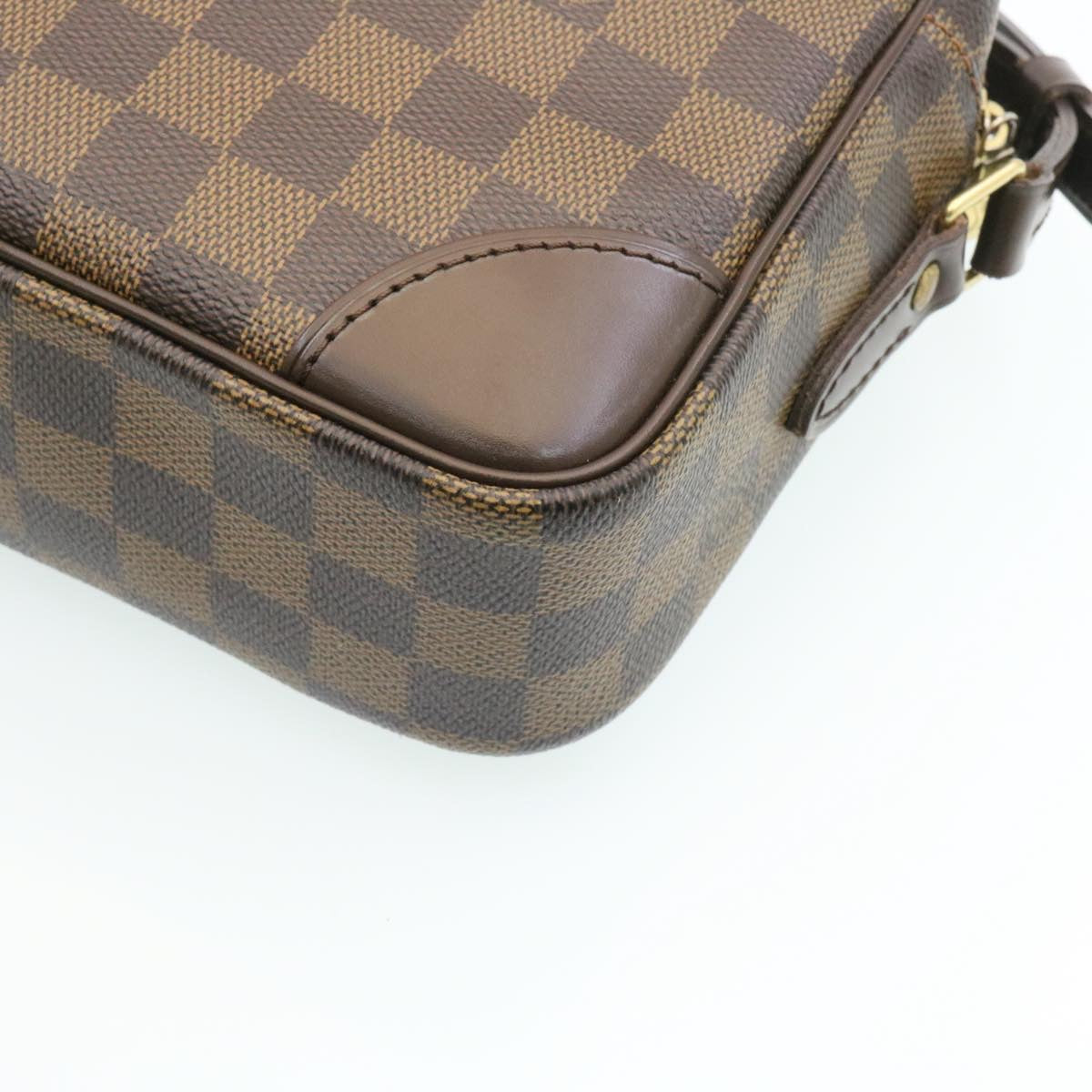 LOUIS VUITTON Damier Ebene Trocadero 27 Shoulder Bag N48085 LV knn052A