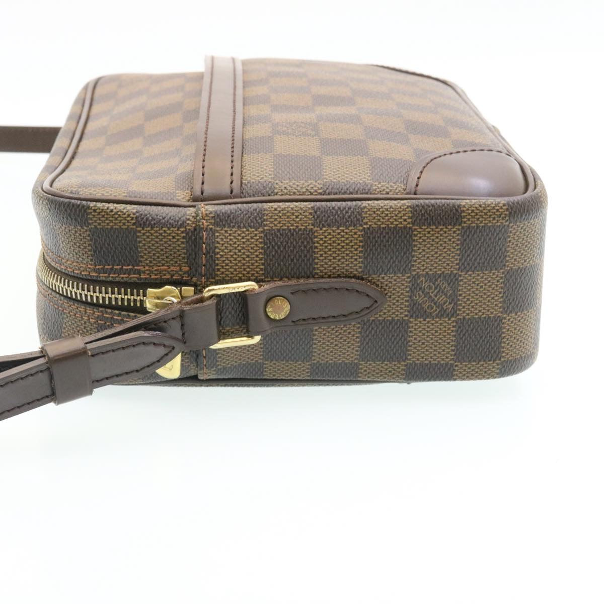 LOUIS VUITTON Damier Ebene Trocadero 27 Shoulder Bag N48085 LV knn052A
