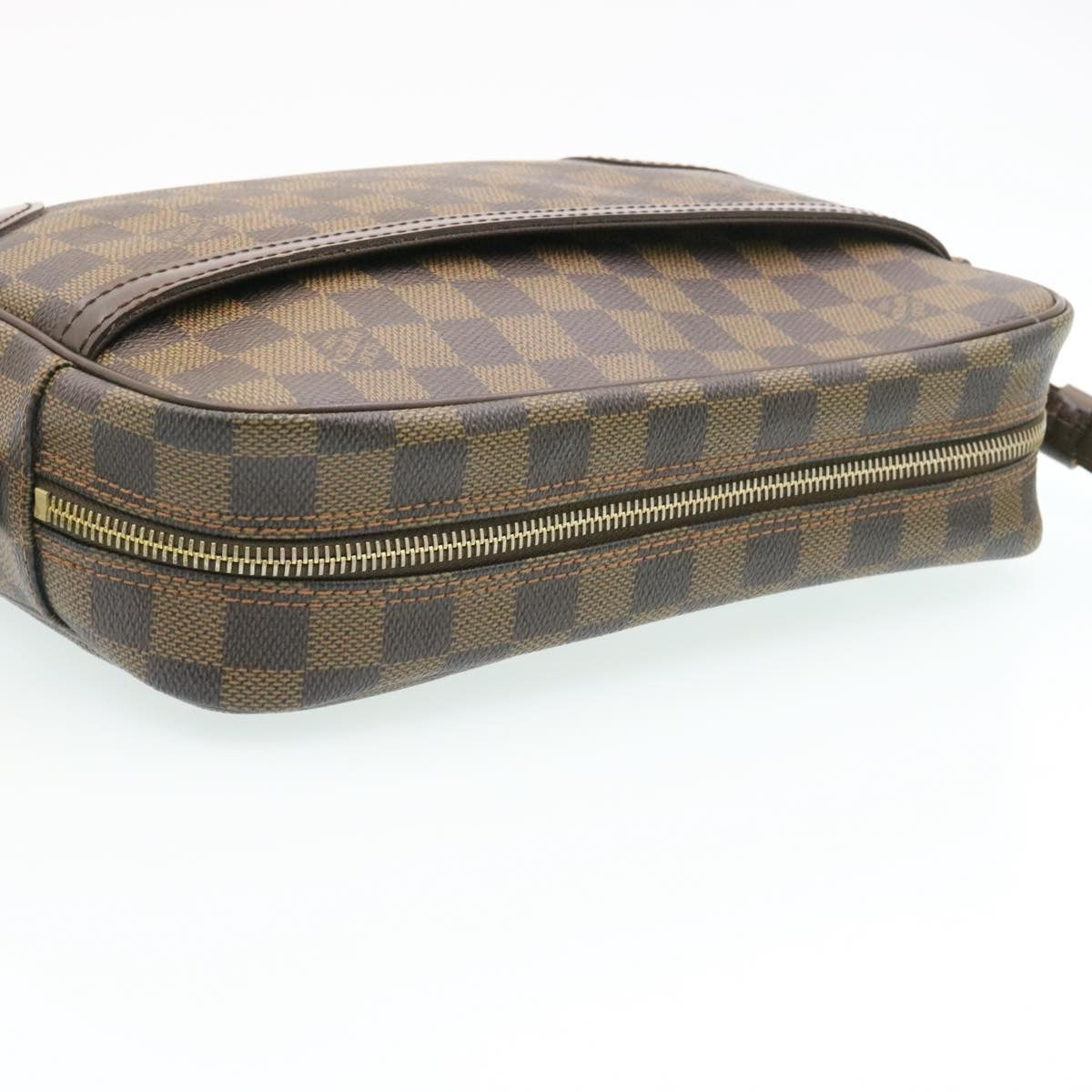 LOUIS VUITTON Damier Ebene Trocadero 27 Shoulder Bag N48085 LV knn052A