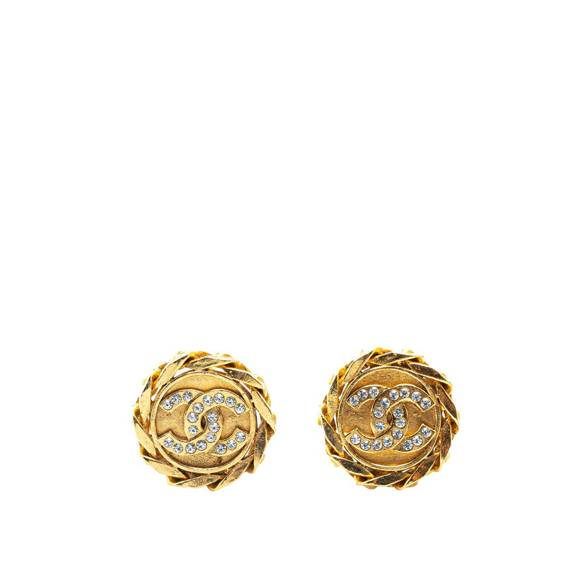 Chanel Vintage Chain Coco Mark Earrings