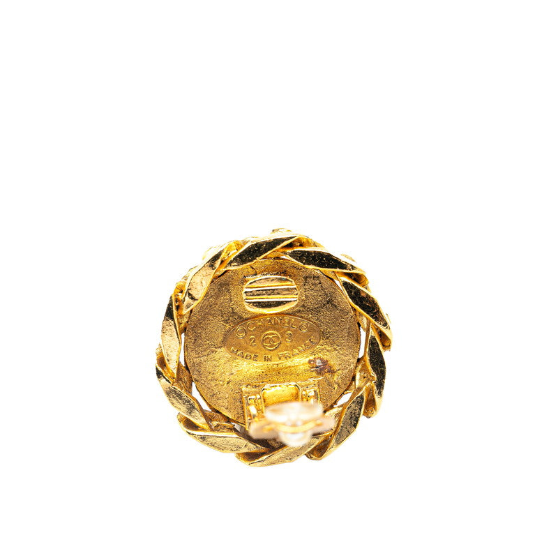 Chanel Vintage Chain Coco Mark Earrings