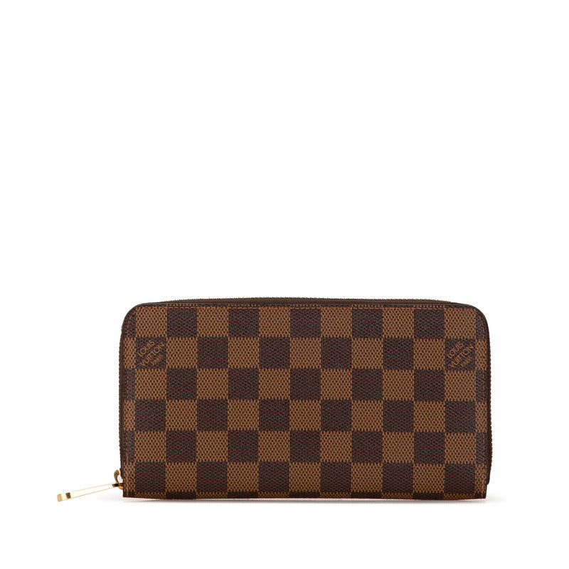 Louis Vuitton Damier Zippy Wallet N41661 Brown PVC